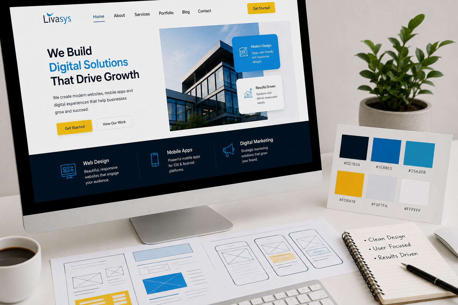 website design UI