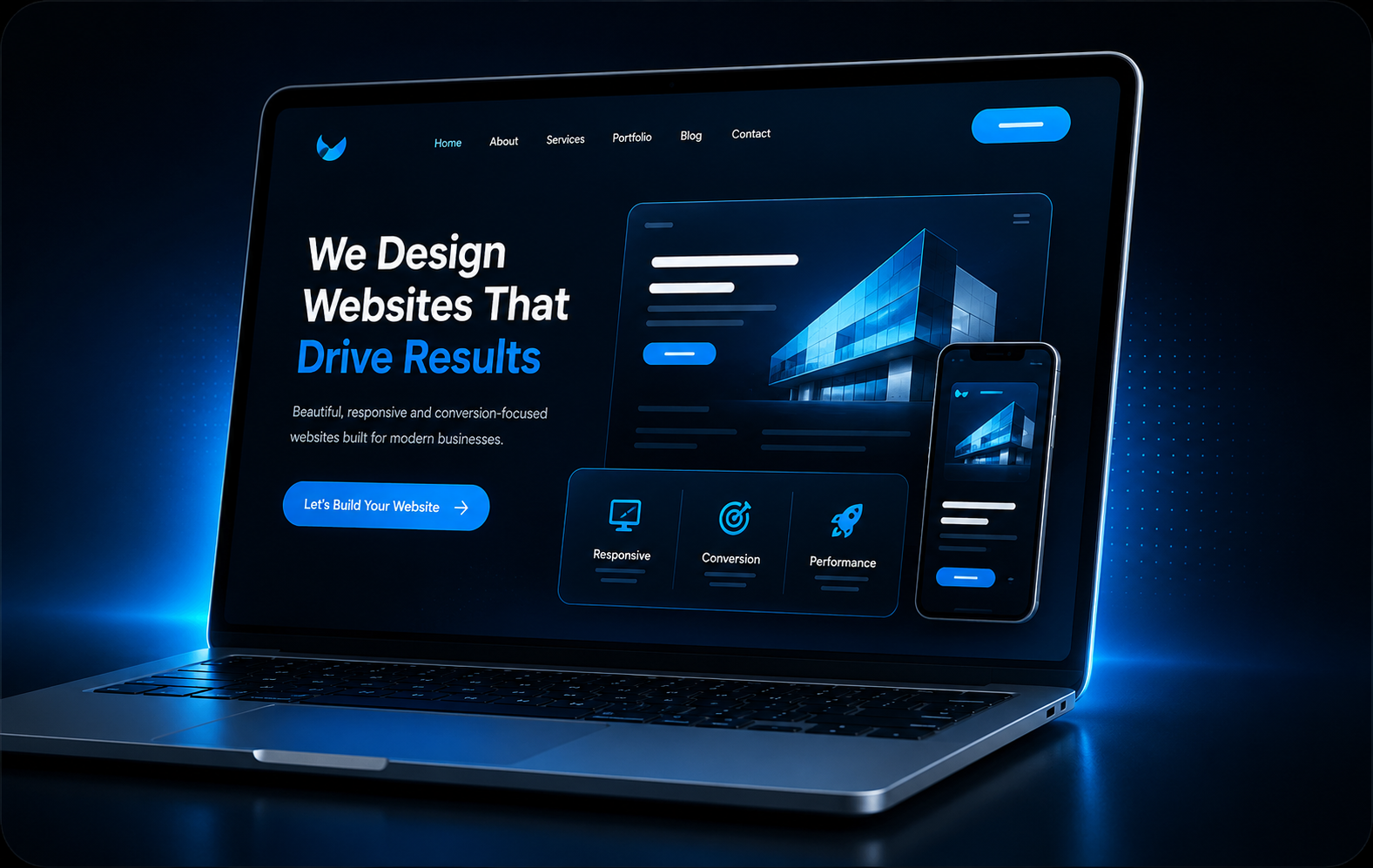 Website design services by Livasys — responsive website interface and UX design